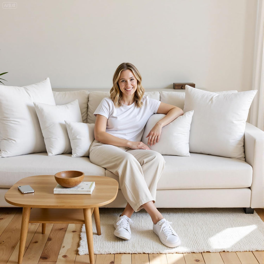 24x24 Euro Throw Pillow Insert for Couch Sofa Bed