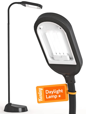 Natural Daylight Floor Lamp with Adjustable Gooseneck