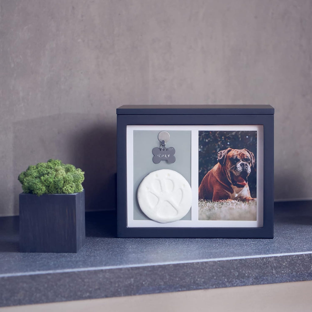 Large Dog Urn for Ashes | Pet Memorial Keepsake Photo Box