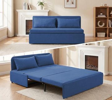 2 in 1 Queen Size Sleeper Chair Pull Out Sofas Couch with Pullout Beds, 43" W Convertible Guest Sleepers Chair Bed
