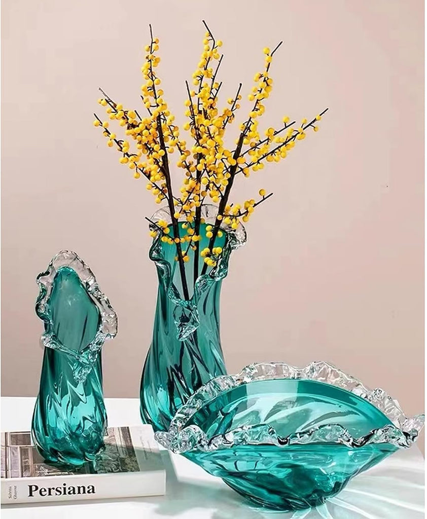 Queen Crystal Vase, Light Luxury Style Decor, Centerpiece, Office, Pampas Grass, Dried Flowers, Flowers and Buds