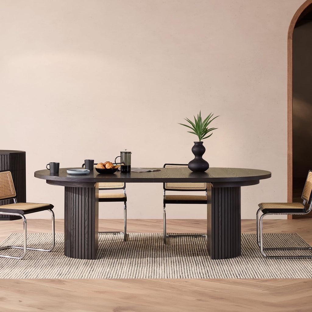 Round Dining Table, Black