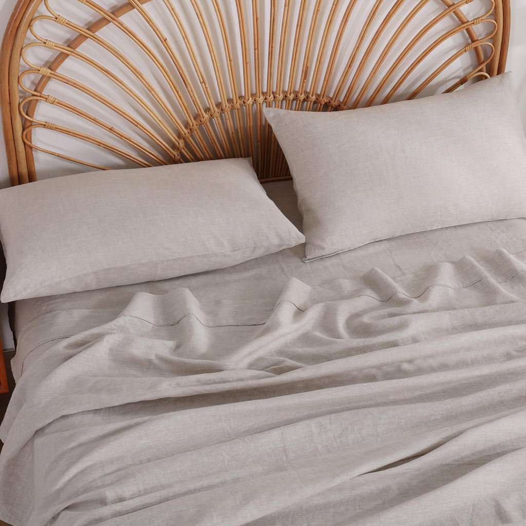 100% Pure Linen Sheets Sets, Natural French Linen Sheets