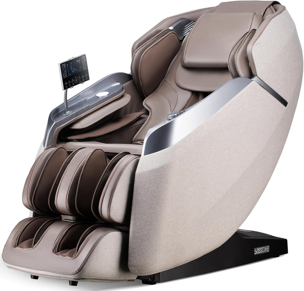 2026 4D Massage Chair Full Body, 24 Modes Zero Gravity SL-Track Shiatsu Recliner- AI APP Control Airbag Massage with