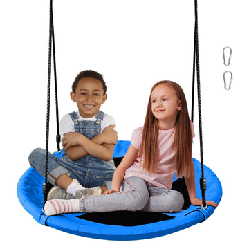 Saucer Swing for Kids - 40 Inch Outdoor Tree Swing with 660 lb Weight Capacity, 900D Oxford Waterproof Fabric and