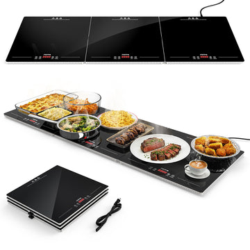 2026 Electric Food Warming Tray 47"x15" Rectangular Kitchen Appliance