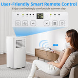 8000 BTU Portable Air Conditioner, 4-in-1 AC Unit with Cooling, Dehumidifier & Fan Modes, Sleep Mode