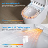 Smart Toilet with Bidet Built In, Heated Seat, Warm Water Wash & Dryer