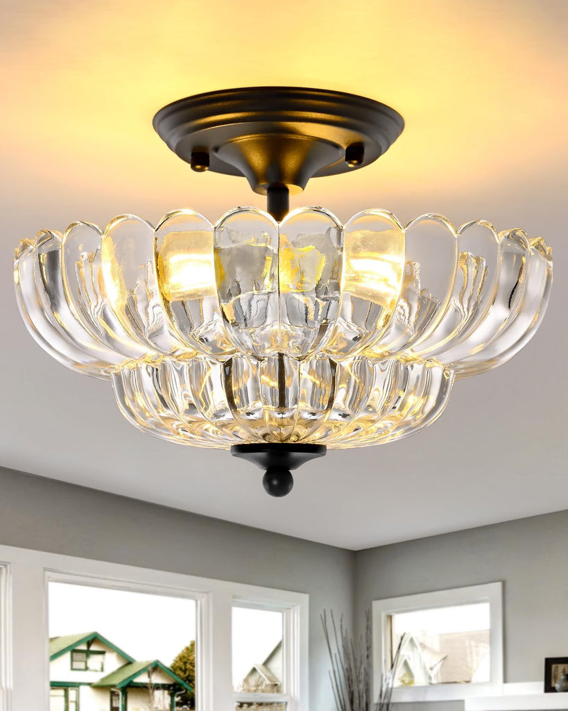 Modern Glass Ceiling Lights, Suitable s, Living Rooms, bedrooms, bathrooms, and hallways.