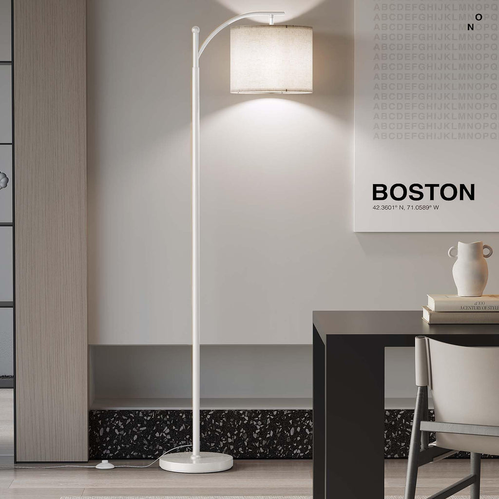 Arc Floor Lamp, Modern Floor Lamp with 9W 3 Color Temperatures Bulb