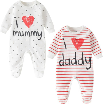 Unisex Baby Footed Pajamas,100% Cotton Sleepers for Boys and Girls