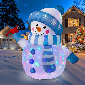 5FT Christmas Inflatable Outdoor Decoration, Inflatable Snowman Outdoor Christmas Blow up Yard Decorations with