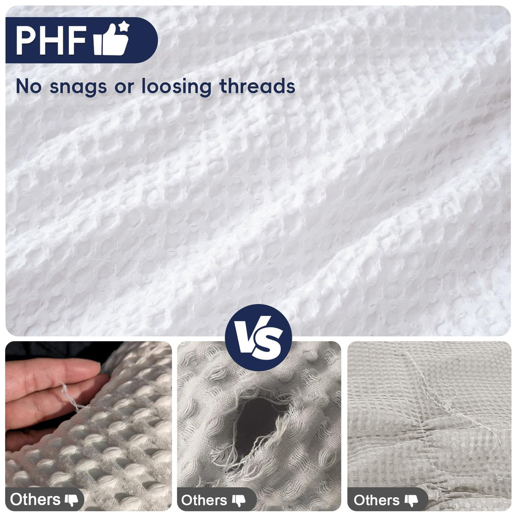 Ultra Soft Waffle Weave Euro Shams 26" x 26", White, No Insert