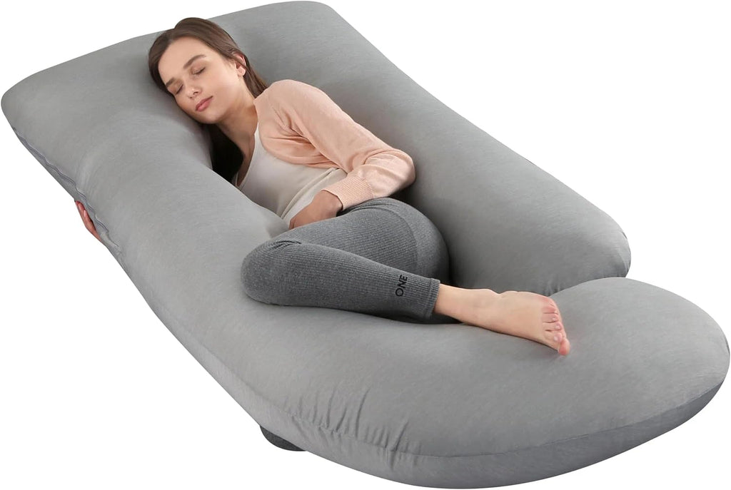 Pregnancy Pillows for Sleeping, U Shaped Full Body Maternity Pillow for Pregnant Women with Removable Bean Velvet