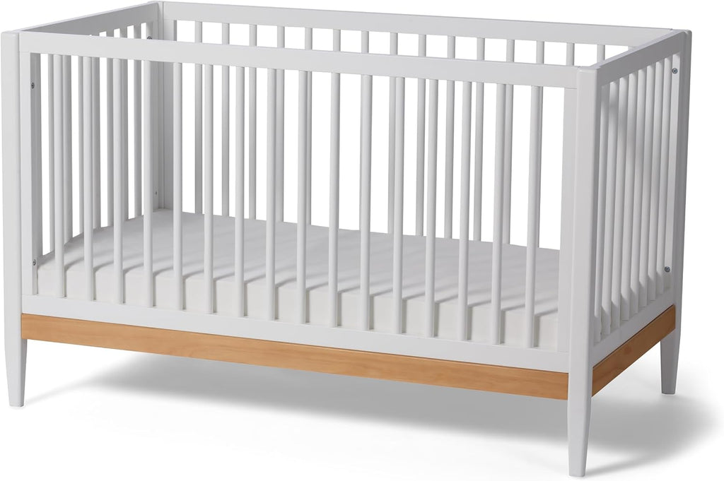 4-in-1 Convertible Baby Crib to Toddler Bed, White