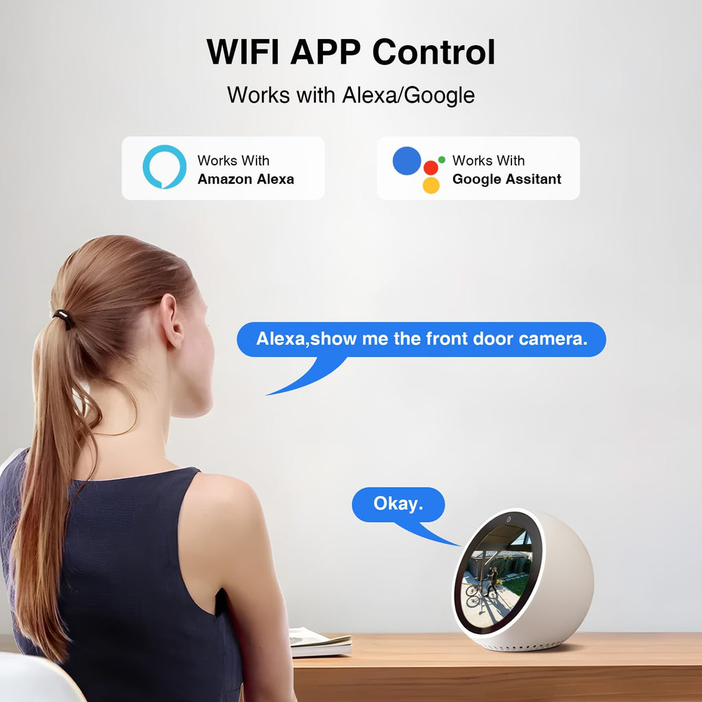 360° Dual-Lens Security Floodlight Camera, Auto Tracking, 4MP