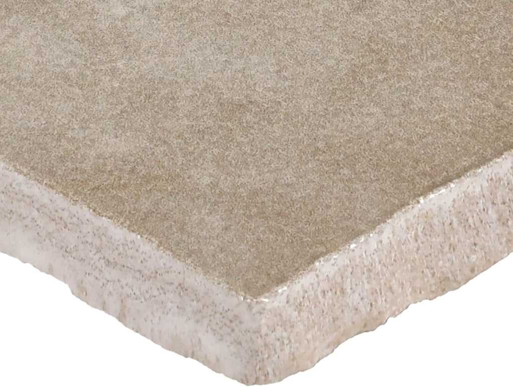 Zellige 4" x 4" Ceramic Wall Tile in Glossy Argilla (7.98 SQFT per Carton) (76 PC per Carton)