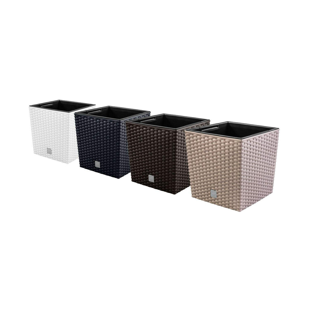 Black (Anthracite) Plastic Planter, 17cm (LWH)