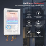 Climatech 5 Tankless Water Heater Propane Outdoor, 5.28 GPM Up to 6.4 GPM, 150, 000 BTU