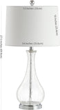 Finnley Modern Clear Glass 28-Inch Table Lamp, LED Bulb Included