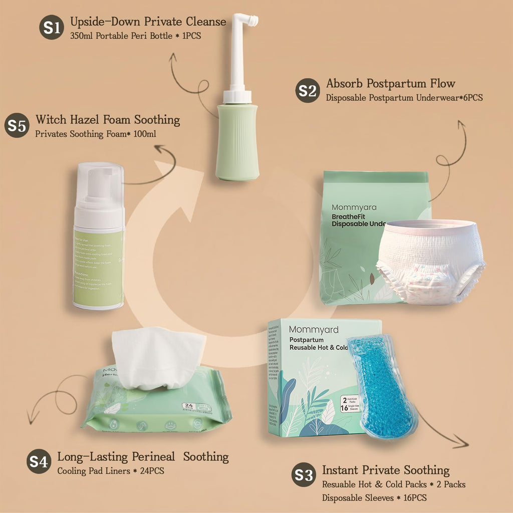 Postpartum Essentials Recovery Kit, Labor & Delivery Gift for Mom