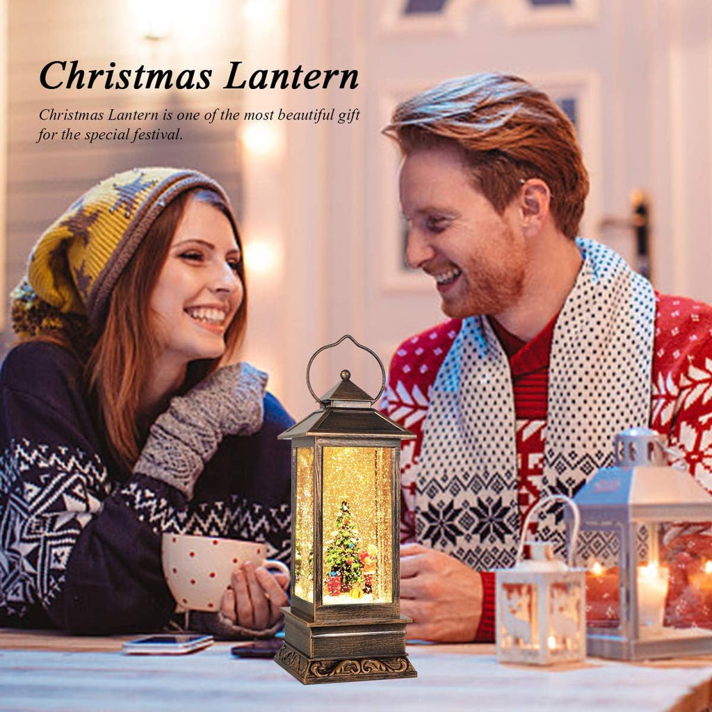 Christmas Lantern,Christmas Snow Globe,Christmas Decorations with Music,Christmas Day Gifts Used for Garden