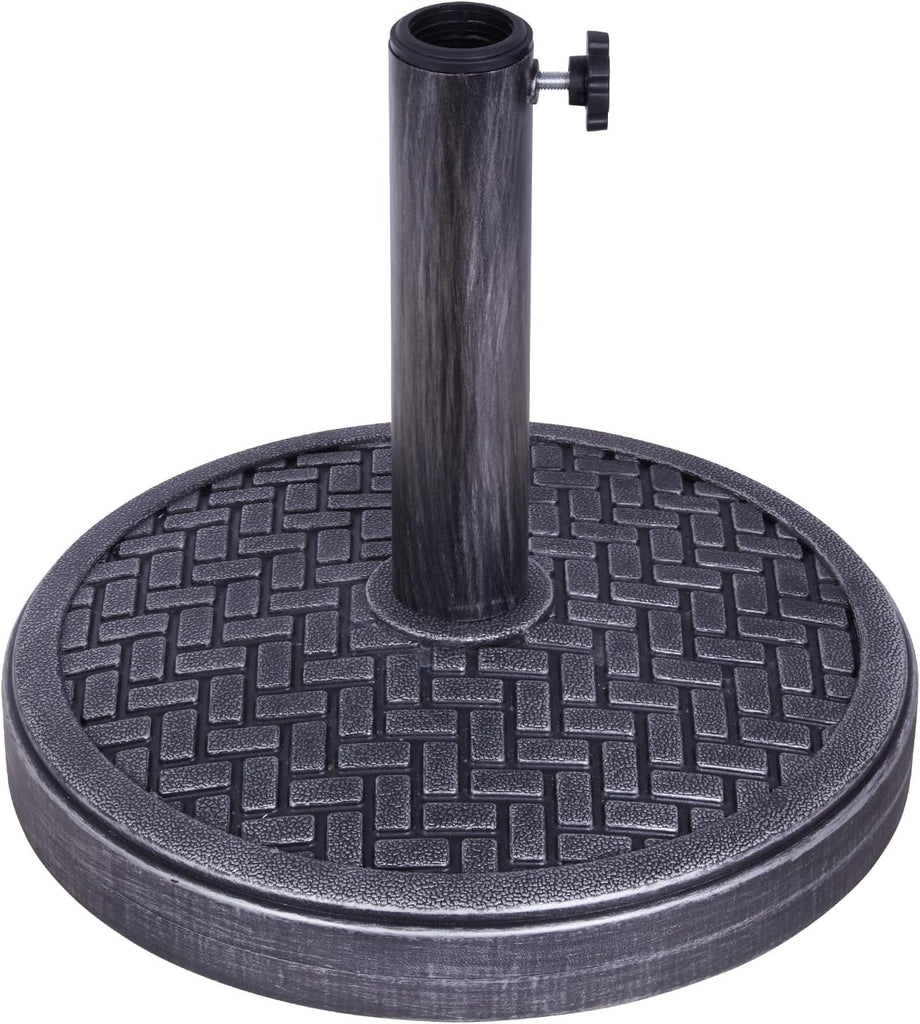 26.5 Lb Umbrella Stand, Patio Umbrella Base, 15 in Diameter