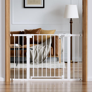 31-46" Baby Gate for Stairs, with Wide Door