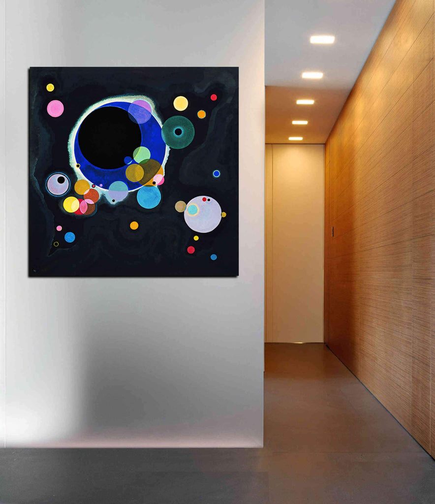 Several Circles' by Wassily Kandinsky Canvas Wall Art, 18" x 18"