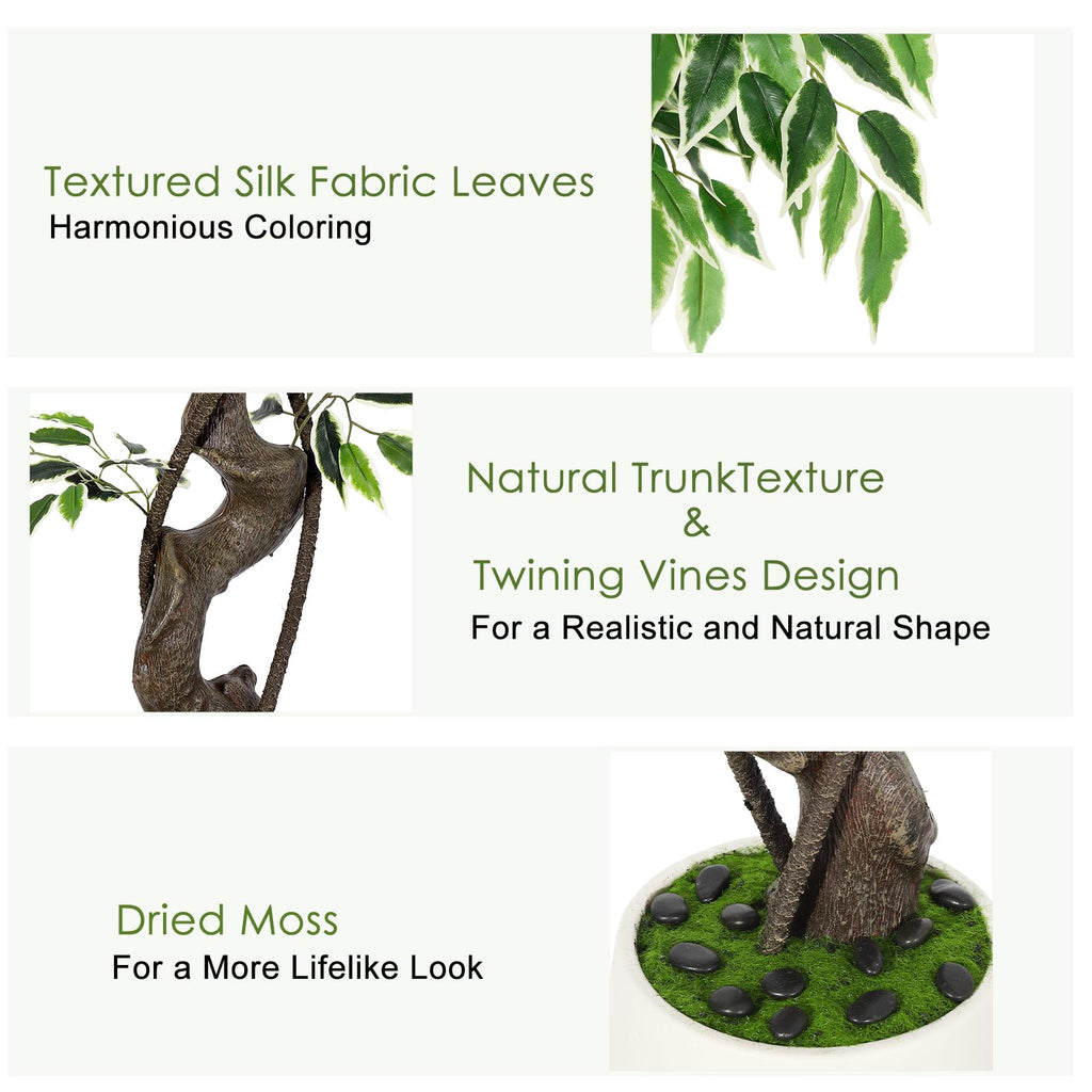 6 ft Artificial Ficus Tree Decor Indoor