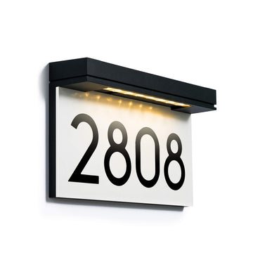 Solar House Number for Outside, Address Sign Waterproof