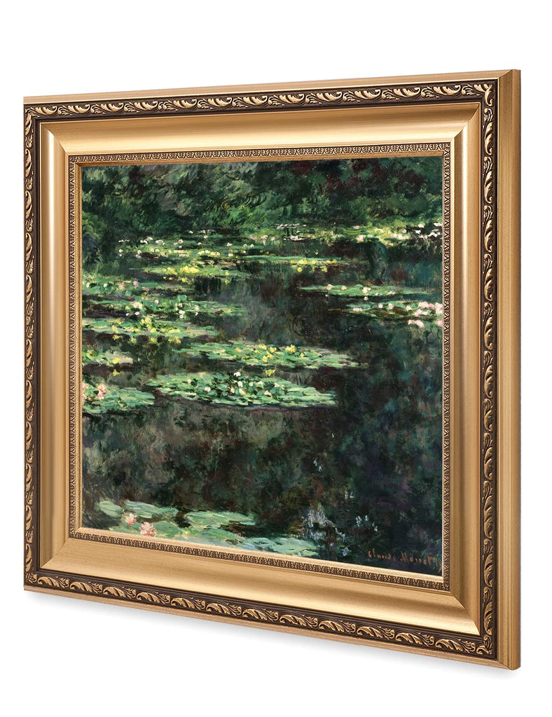 Claude Monet Wall Art Framed, Water Lilies 1904, 26x26