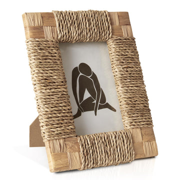Handwoven Sea Grass Picture Frame Tabletop Display