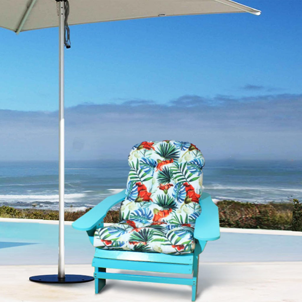 Outdoor Adirondack Chair Cushion with Pattern 44x21x4 inch, 1 Pack | Waterproof Rocking Chairs Cushion