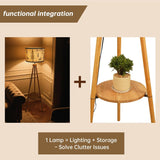 Tripod Floor Lamps Tall Standing Lamp Modern Floor Lamp with Fabric Shades,Dimmable Floor Lamp Industrial Reading Light