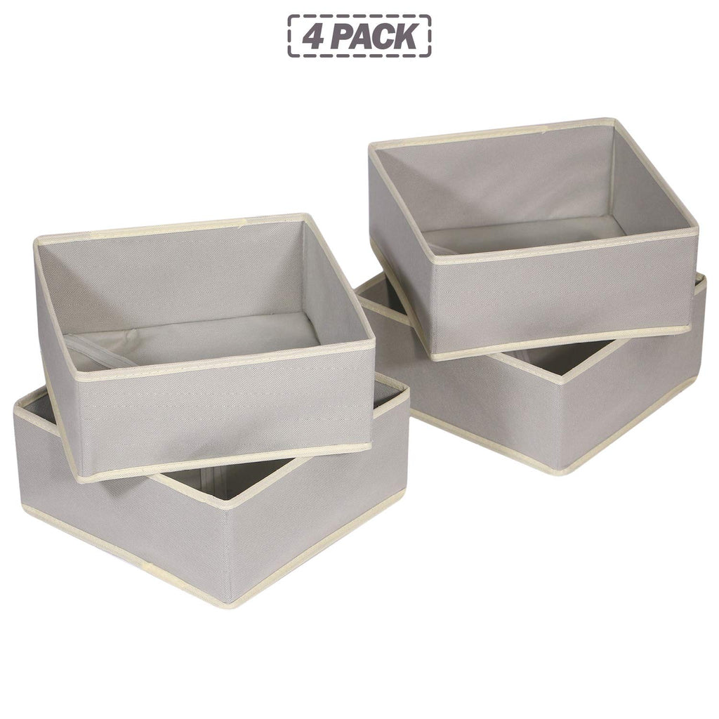 Foldable Cloth Storage Box Closet Dresser Drawer Organizer Fabric Baskets Bins Containers Divider for Clothes