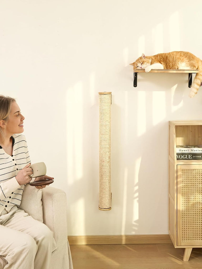 Cat Wall Scratcher, 28" Kitten Scratching Post