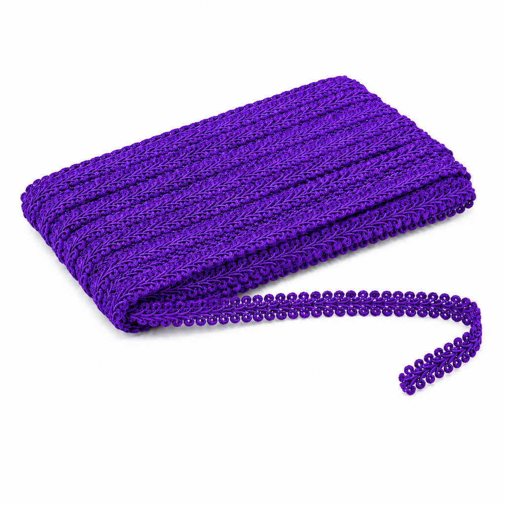 Purple French Gimp Braid Trim for Sewing Upholstery, 30 YDs