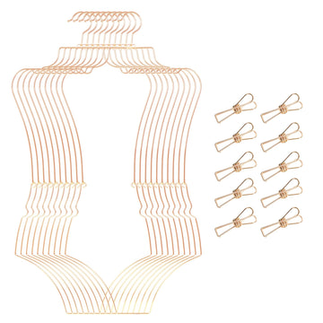 Gold Body Shaped Hangers, Bikini Lingerie&Swimsuit Display Hanger Set 10