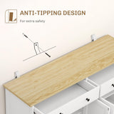 Sideboard Buffet Cabinet with Storage, 55" Modern Kitchen Cabinet with 4 Doors, 2 Drawers and 2 Adjustable Shelves