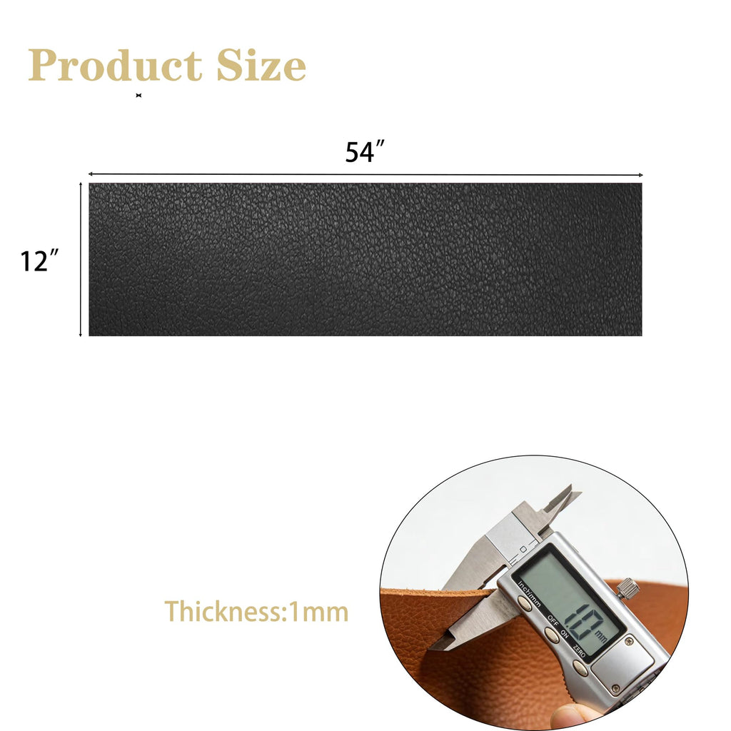 Faux Leather Sheets, Leather Fabric, Vinyl Faux Leather, Black, 1/3 Yard
