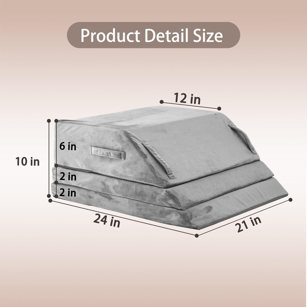 3 Heights Leg Elevation Pillow Blood Circulation, Swelling, L 24"