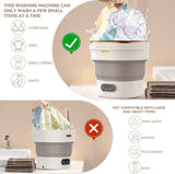 Portable Mini Washing Machine, 16L Upgraded Foldable Laundry Machine with Spin Basket, 3 Cleaning Modes & Deep