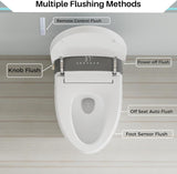 WinZo Smart Toilet With Bidet, One-Piece Elongated, Auto Open/Close & Flush, Heated Seat, Front & Rear Wash