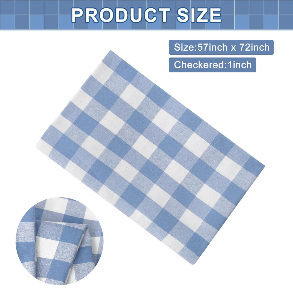 57" Width Checkered Gingham Fabric By The Yard, Plaid Fabric, for Sewing, Quilting, and Decor, DIY for Tablecloths