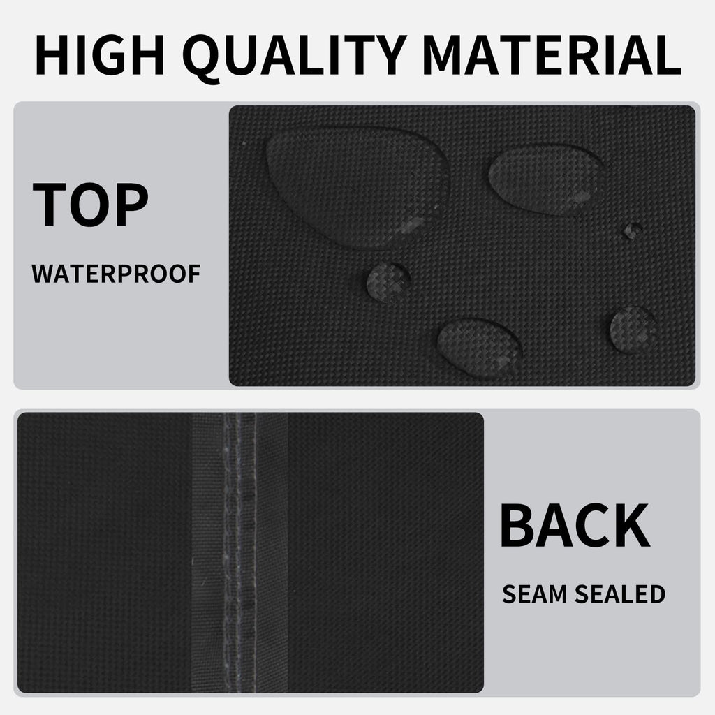 Outdoor Fire Pit Cover Square 36"Lx36"Wx24"H, Durable Outdoor Gas Firepit Cover, Waterproof and Weatherproof Cover