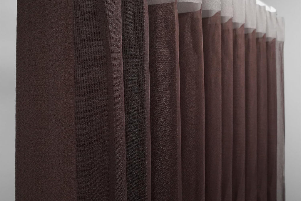 Motorized Sheer Vertical Blinds Compatible with Alexa Google Home, Light Filtering Smart Vertical Blind Sliding Door