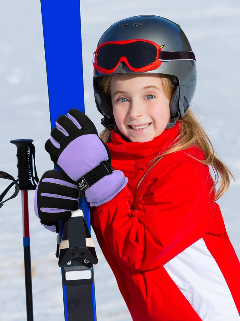 Kids Waterproof Winter Snow Ski Gloves