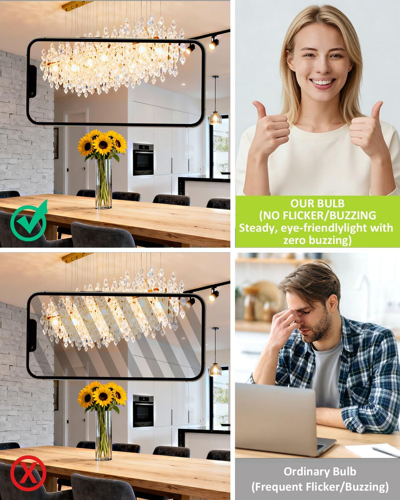G9 LED Bulb 10W 1250LM Super Bright, 100W Halogen Bulb Equivalent, Flicker-Free AC100V-265V, Soft Warm White