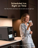 Nugget Ice Maker Countertop, 40Lbs/24H Chewable Pebble Ice, One-Touch Timer Control, Self-Cleaning Sonic Ice Machine